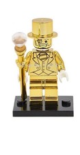 Mr Gold Custom minifigure - SUPER SHINY - see...