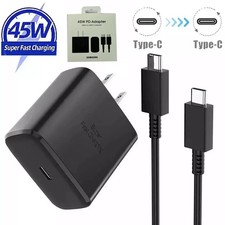NEW Samsung Galaxy 45 Watts USB-C Super Fast Charging Wall Charger  Cable