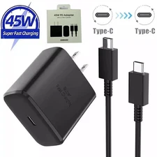 NEW Samsung Galaxy 45 Watts USB-C Super Fast Charging Wall Charger + Cable