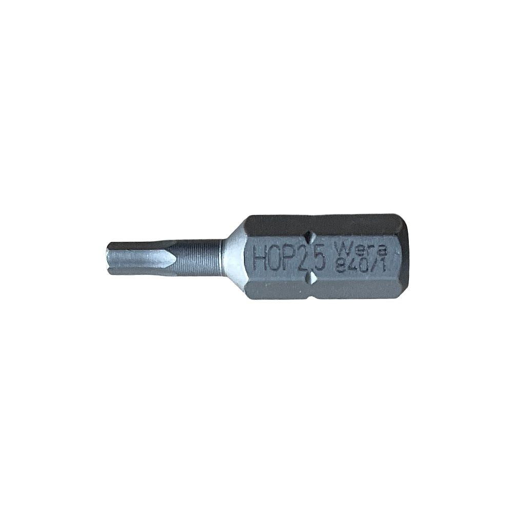 Wera 840/1 Z Hex Plus / Allen Key Screwdriver Bits 1/4"" Hexagon Drive (2.5 mm, …