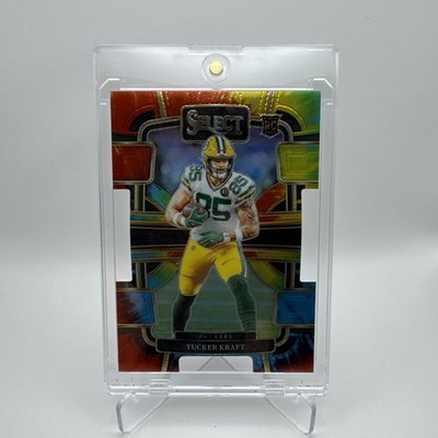 Tucker Kraft - Tie-Dye Prizm Die-Cut #37 2023 Panini Select Green Bay Packers