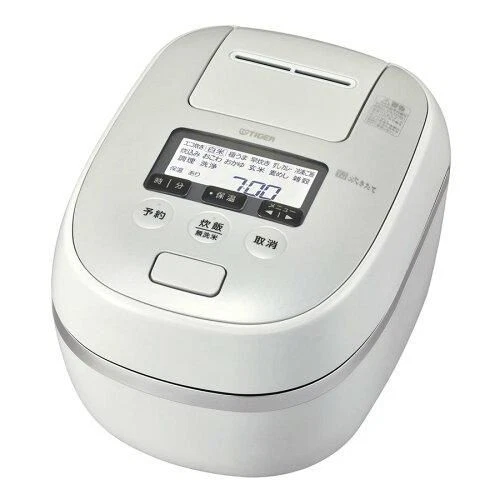TIGER JPD-G060WG Pressure IH Rice Cooker 3.5 Cups Organic White - New Condition