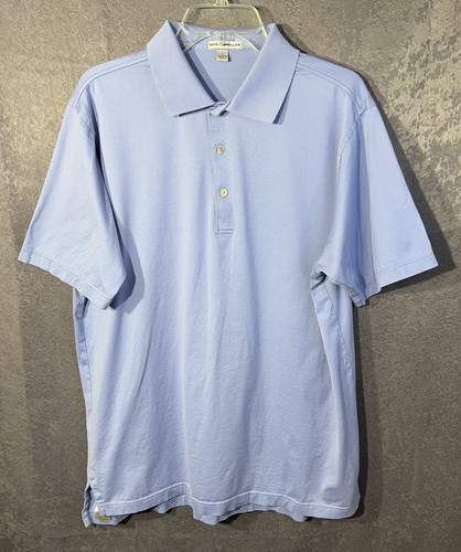 Peter Millar Polo Golf Shirt Cotton Short Sleeve Large