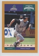2004 Donruss Team Heroes Showdown Gold 6/10 Steve Finley #27 0f8