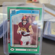 2024 Panini Donruss - Rated Rookie #314 Ben Sinnott Green Press Proof