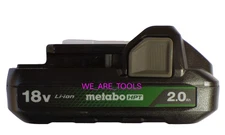 (1) METABO HPT BSL1820M 18 VOLT 2.0 AH LITHIUM ION BATTERY WITH FUEL GAUGE 36Wh