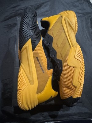 Size 7.5 Adidas Y-3 Barricade 13 Collegiate Gold Black Tennis