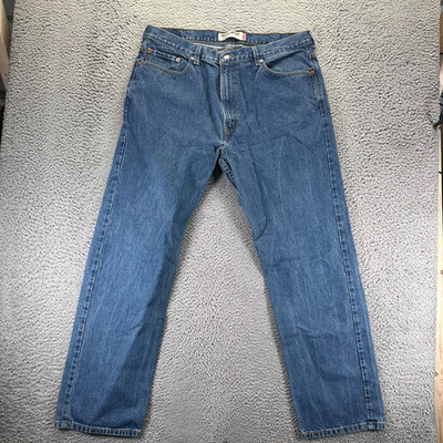 Vintage Levi's 505 Jeans Mens 40x32 Blue Cotton Denim Straight Travel Workwear