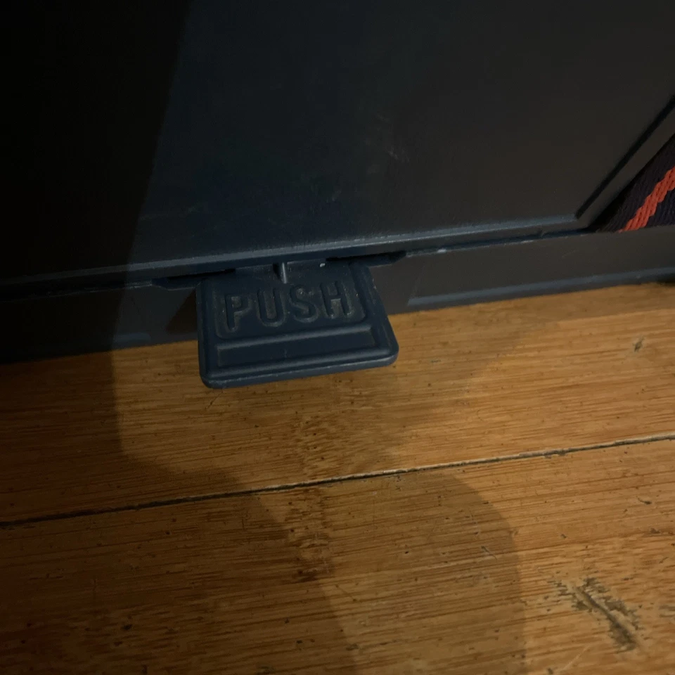 RolyKit Roll Up Vintage Storage Box Sewing Modelling Crafts Fishing Tools Blue  - Image 4 of 4