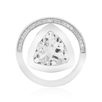 Cavill WeißEr Topas AnhäNger 3,4Ct Silber 925 Zirkonia Damen Schmuck