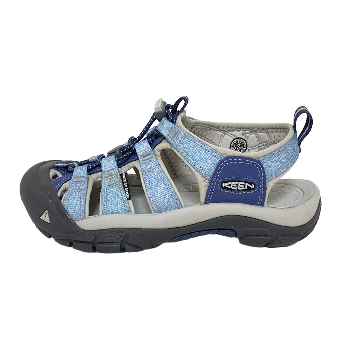 Auth KEEN Sandali da donna in nylon multi fibra chimica blu chiaro grigio chiaro