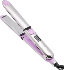 Flat Iron,Professional Hair Straightener & Curler, Fast Heating, Dual Voltage, P