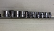 Snap On 12 Drive 9 Point Shallow Socket Set 11 Pcs Fsm 