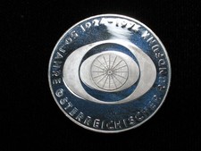 1974 SILVER PROOF * AUSTRIA 50 SCHILLING * 50th ANNIVESARY AUSTRIAN BROADCASTING