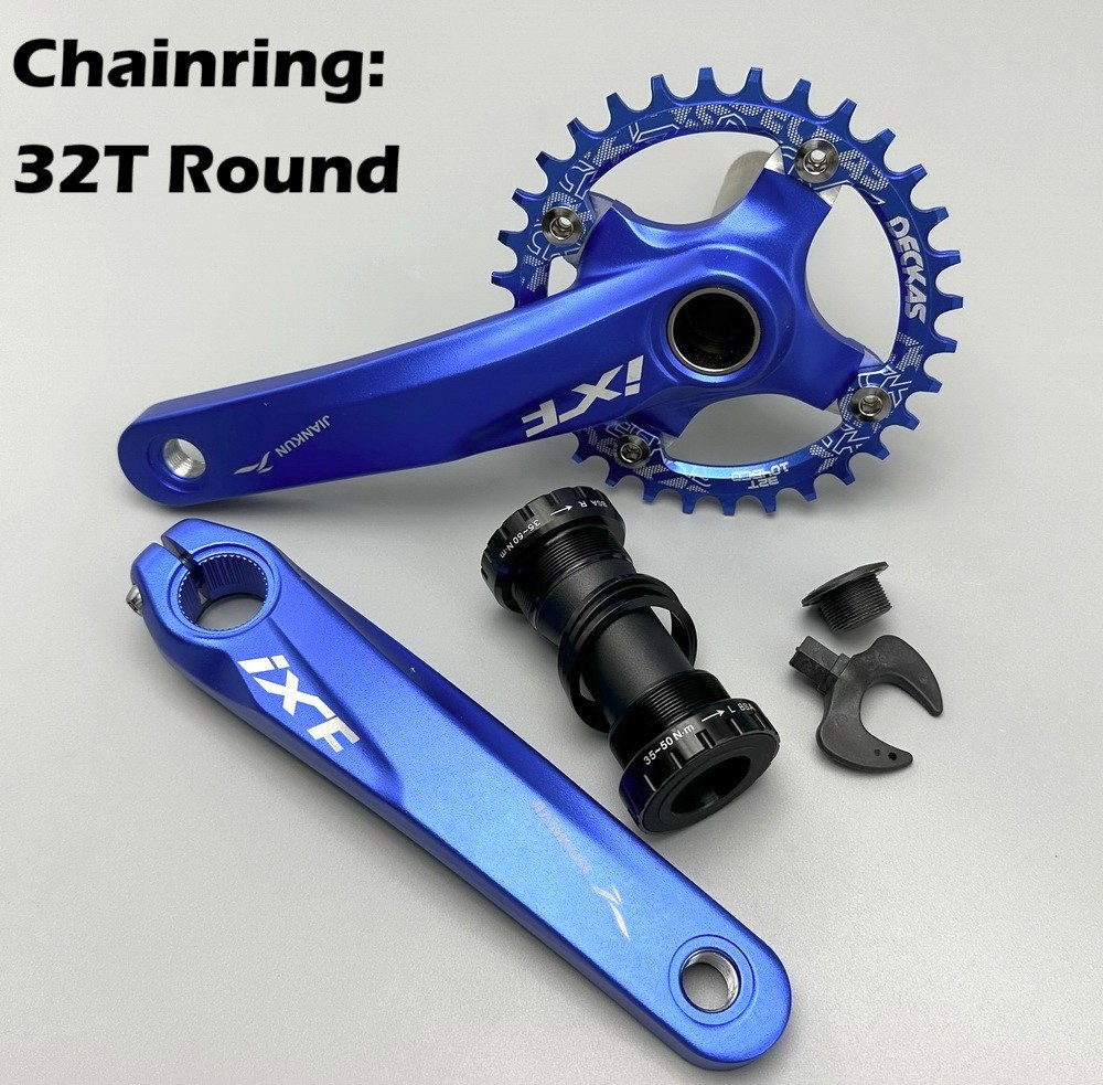 MTB Road Bike Crankset crank arm 170mm BB Narrow Wide Single