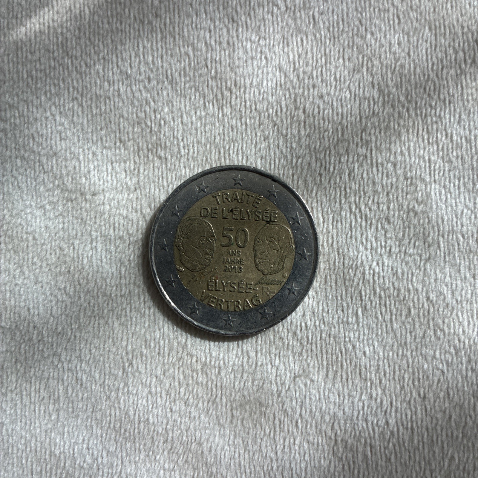 Pièce 2 euros Traitée De L’Elysée 50ans 2013