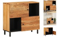Beistelltisch 80X33X75 Cm Massivholz Akazie