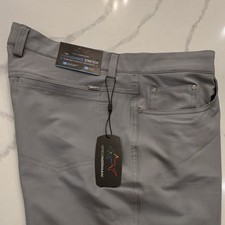 Greg Norman Performance Stretch Golf Pants Gray Men's 34x30 Khakis