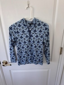 Kerrits Kids Always Cool Ice Fil Long Sleeve Shirt Horse Print