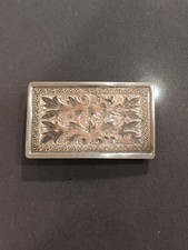 Country Western Nickle Silver Brass Copper Engraved Belt Buckle K104