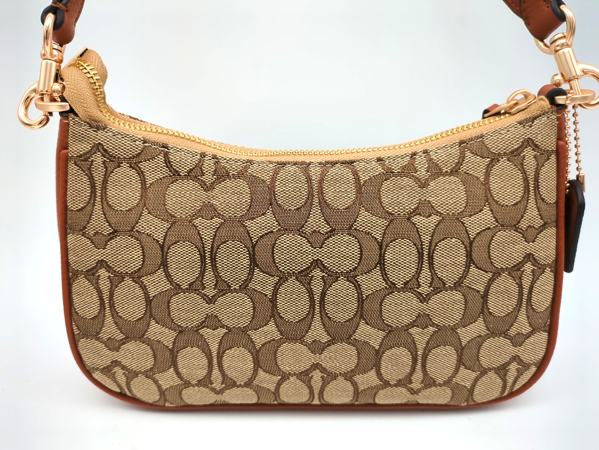 COACH x Disney CM196 Teri Signature Jacquard Mickey Shoulder