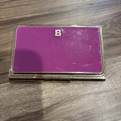 Kate Spade New York Business Card Holder Pink Letter B