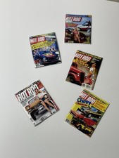 Miniature Hot Rod Magazines Set of 5 – 1:12 Garage Diorama Props  (Series 1)