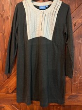 Womens Simply Vera Vera Wang XL Gray Long Sleeve Baby Doll Dress