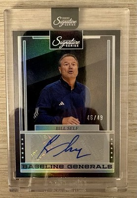 2025-26 Panini Signature Series Baseline Generals Bill Self /49 #BLG-SEL