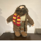 GUND Harry Potter Hagrid Plush Doll 2001 Medium Brown Coat Red Scarf — photo 1