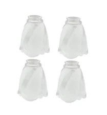  23058-4 Transitional Clear & Sandblasted Ceiling Fan Glass CLER & FROSTED (A)