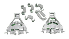 DISHWASHER LOWER BASKET RACK BRACKETS & CLIPS (PKT 8) BOSCH DI230130AU76