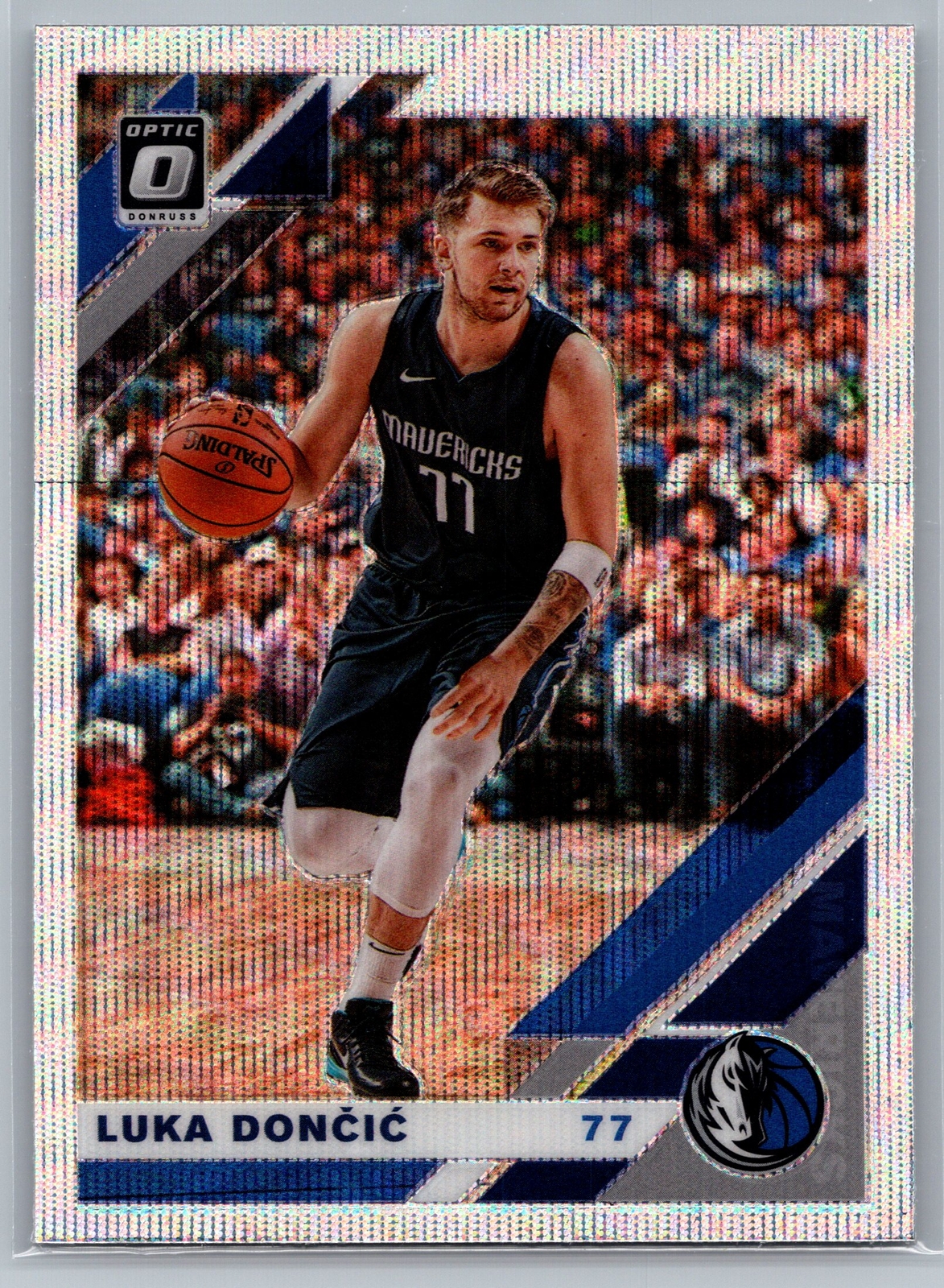 2019-20 Donruss Optic #16 Luka Doncic Silver Wave Prizm Dallas Mavericks
