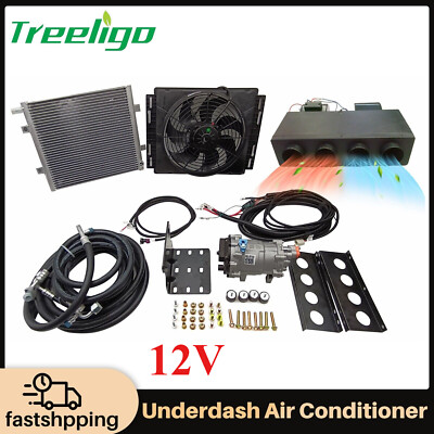 12V Electric Cool&Heat Underdash Air Conditioner Universal DC Auto Car A/C Kit
