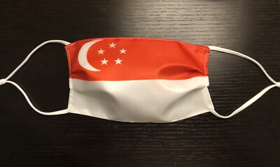 2 Pack Singapore Flag Face Mask Adjustable Singaporean BUY ONE GET ONE FREE