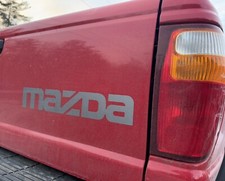 Silver Tailgate Sticker Decal For Mazda B4000 Other B Pickup Truck Emblem Silver Tailgate Sticker Decal For Mazda B4000 Other B Pickup Truck Emblem