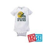 Green Bay Packers Gerber Baby Onesie® Cotton Unisex White Short Sleeve Bodysuit