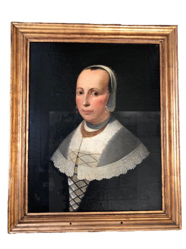 Tableau Huile Sur Toile - École Hollandaise Fin Du 17ème Siècle - Thème Marine Et Bateaux