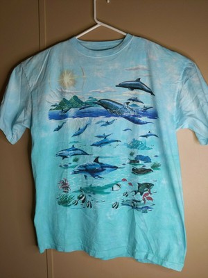 Vtg 1996 LIQUID BLUE Ocean Sea Life T 