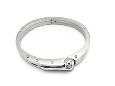 MEN'S BRACELET WRISTBAND HANDCUFF STAINLESS STEEL JEWELLERY SILVER  GOLD BLACK