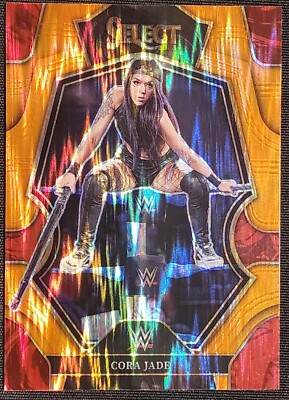 Cora Jade 2023 Panini Select WWE PREMIER LEVEL ORANGE FLASH PRIZM #114 NXT