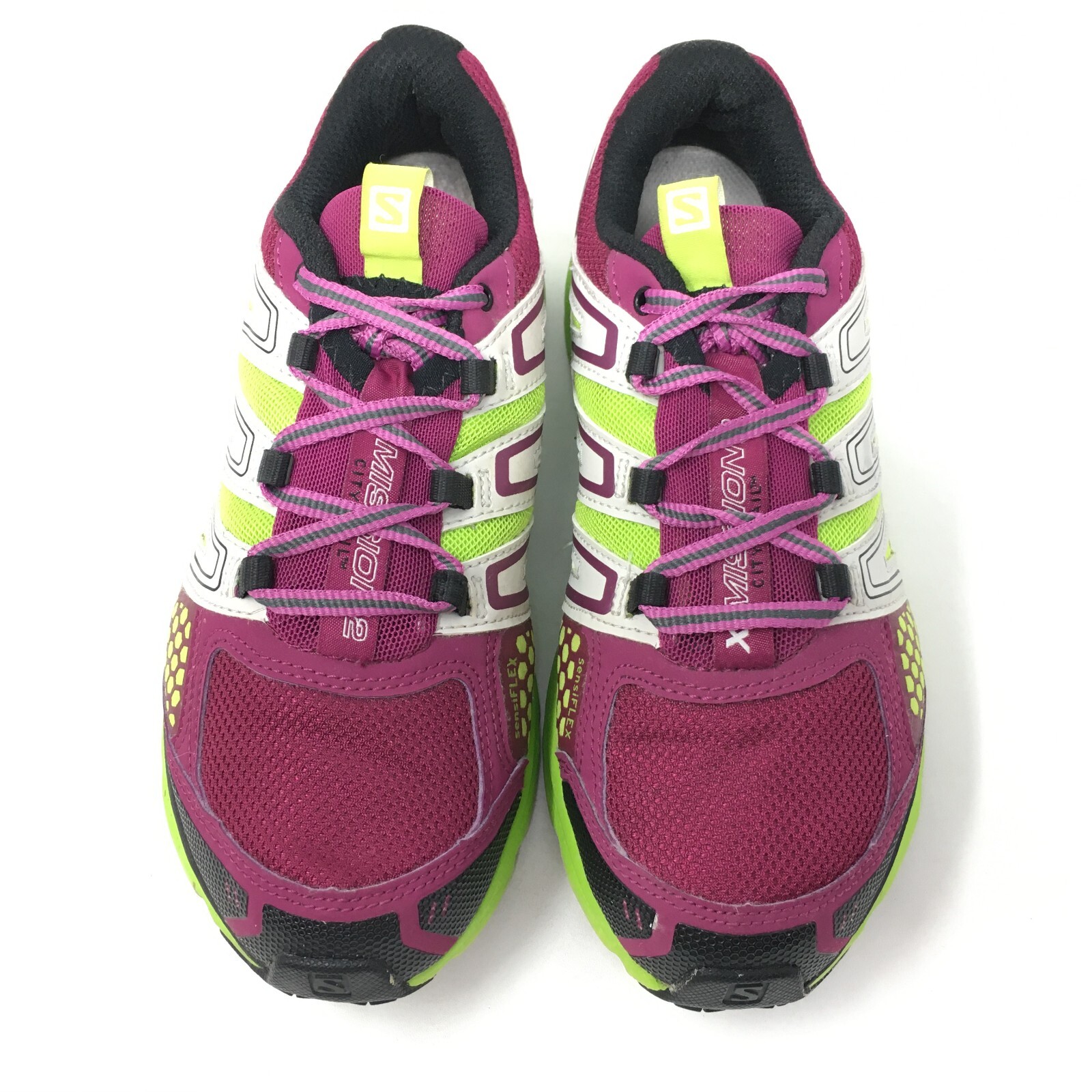 Salomon X-Mission 2 Running Shoes Sneakers Womens Size 6.5 Purple Green Trail