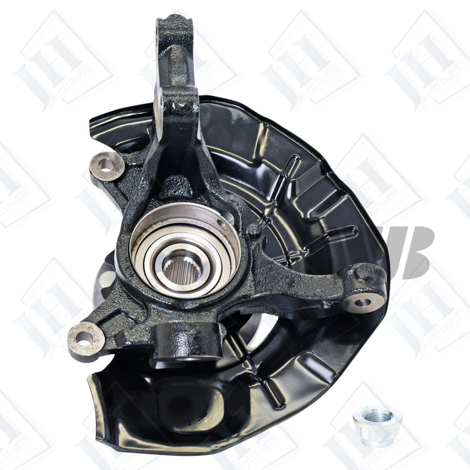 Pair Front Steering Knuckle & Wheel Hub Bearing For 20072011 Toyota