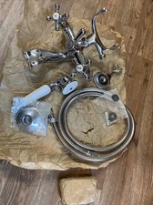Solid  Brass Victorian Wall Mount Tub and Shower Faucet, HB Huntington Brass