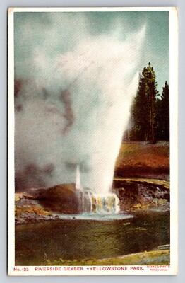 #ad #ad Haynes Riverside Geyser Series 100 123 Yellowstone National Park P824 $11.16