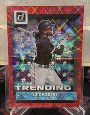 2022 Panini Donruss Luis Robert Trending Insert Red Laser SP 001/149 White Sox