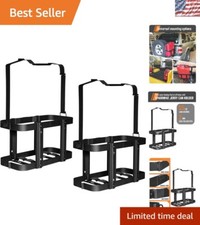 Secure 20L Steel Jerry Can Holder - Rust Resistant Steel Mount Brackets, 2 Pack