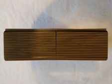 Vintage Faux Wood VHS Tape Holder 2 Drawer Storage case