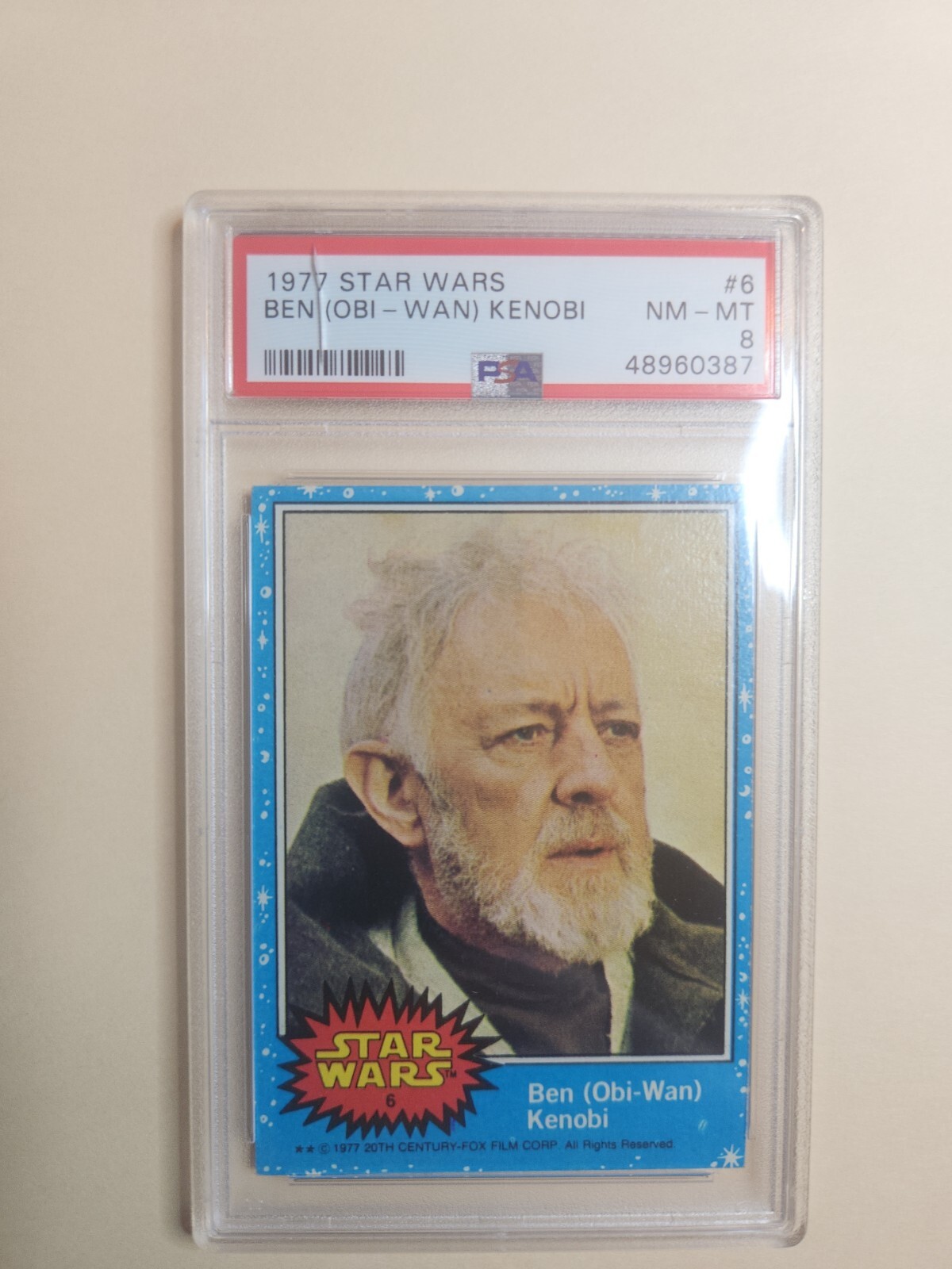 1977 Topps Vintage Star Wars #6 Ben Obi-Wan Kenobi🔥 PSA 8🔥 (slab crack)