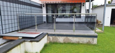 Edelstahl VSG Glas Balkon Geländer      Top Produkt mit Glas